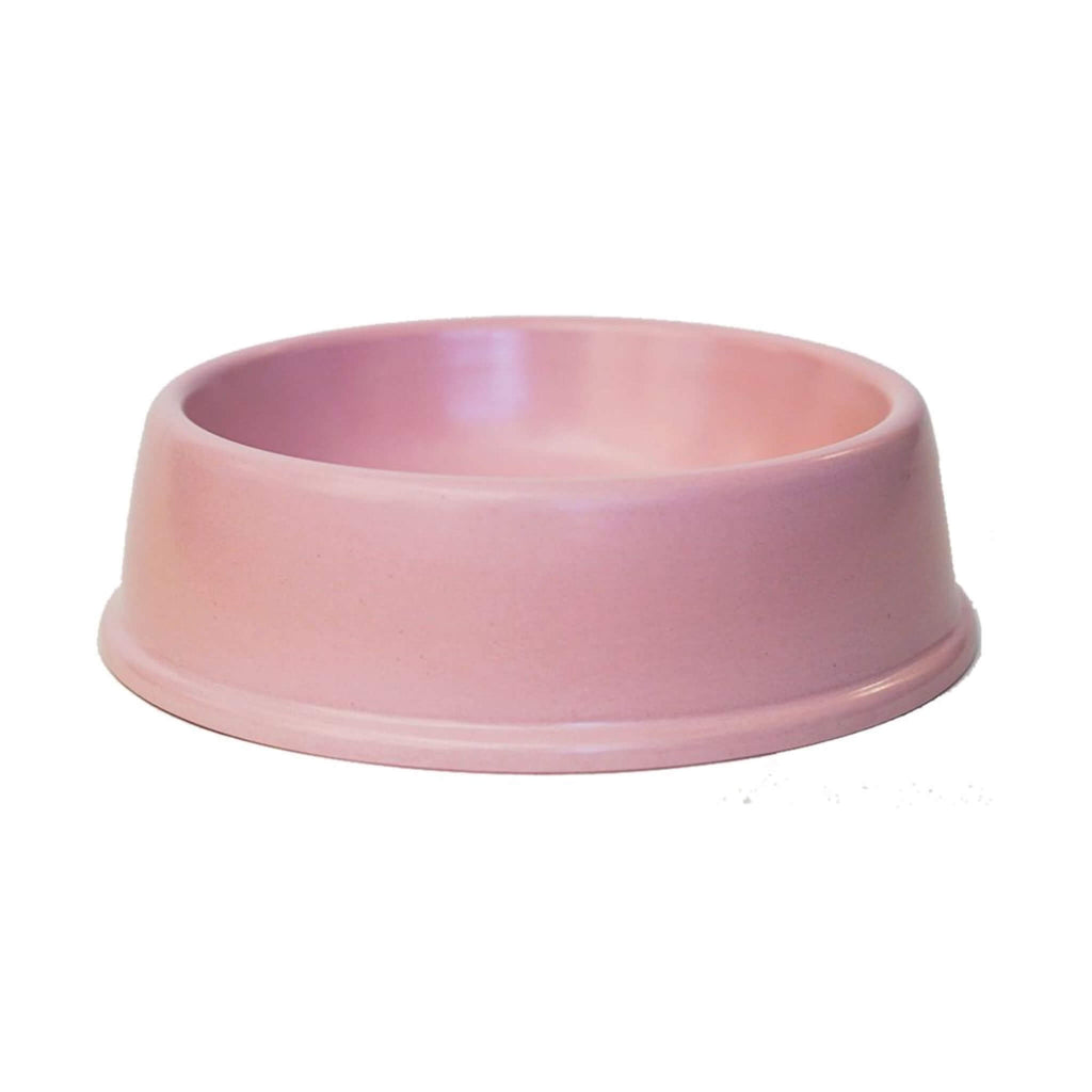 Bamboo Dog Bowl in Light Pink