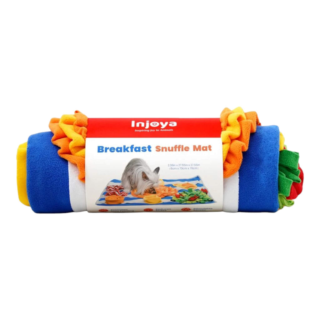 Breakfast Dog Snuffle Feeding Mat rolled up