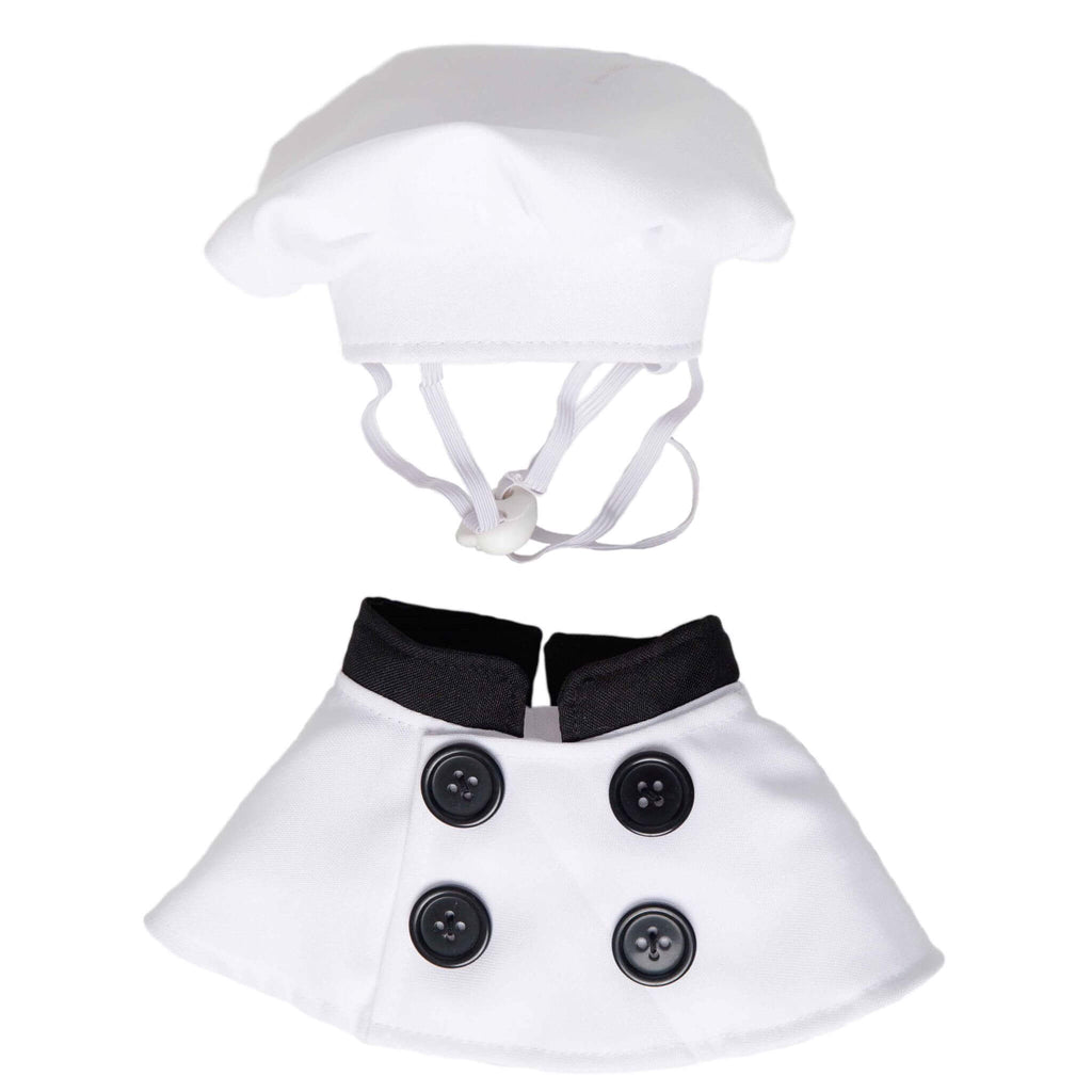 Chef Uniform Dog Costume features two pieces