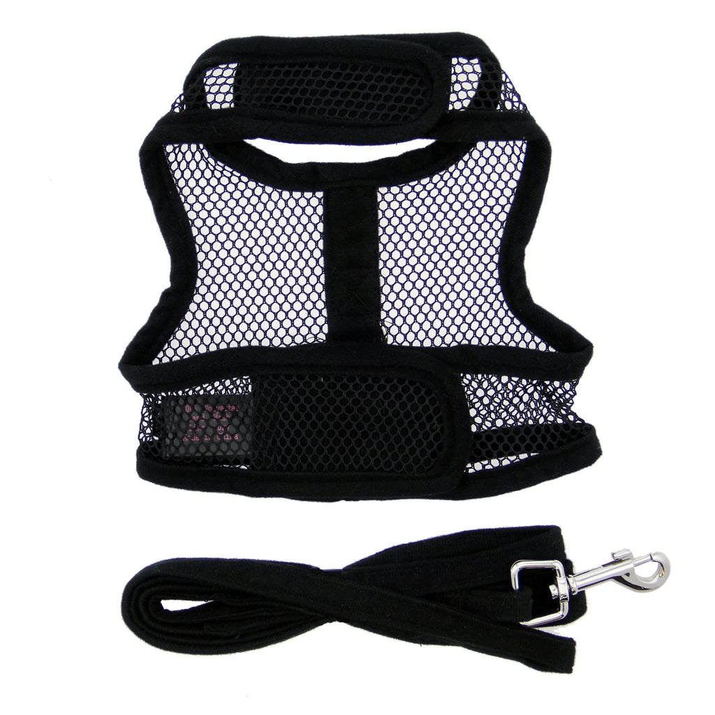 Cool Mesh Dog Harness in Solid Black is perfect for the summer heat