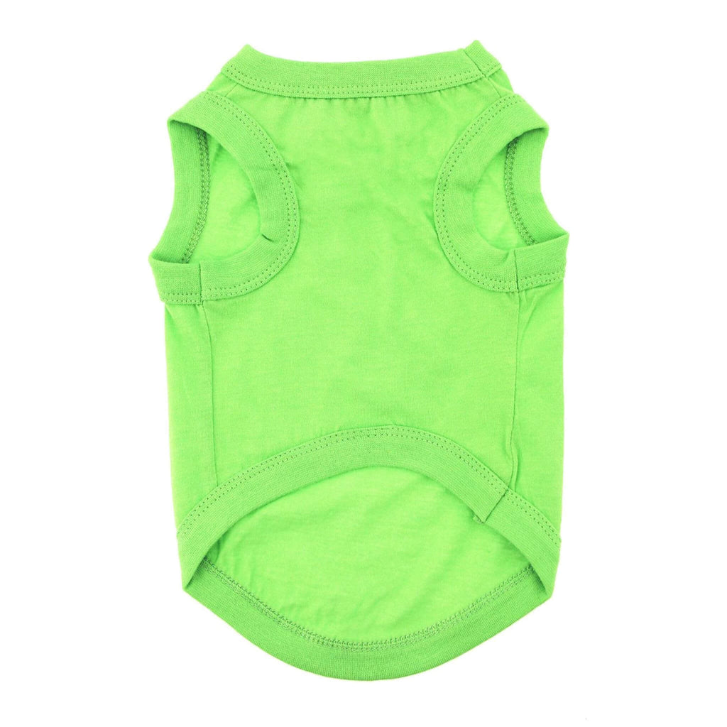 Cotton Dog Tank in Green Flash - underside view