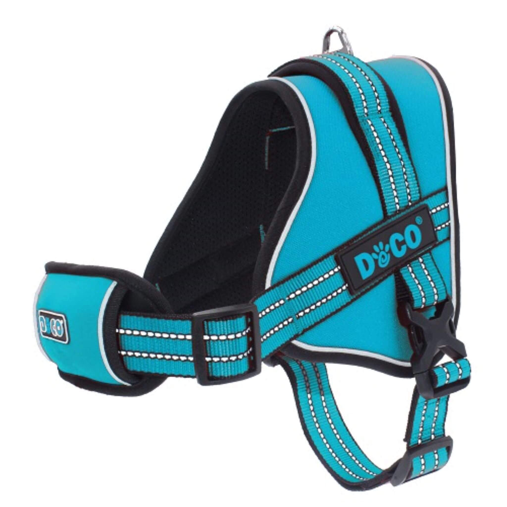 DOCO Vertex Power Dog Harness in Turquoise