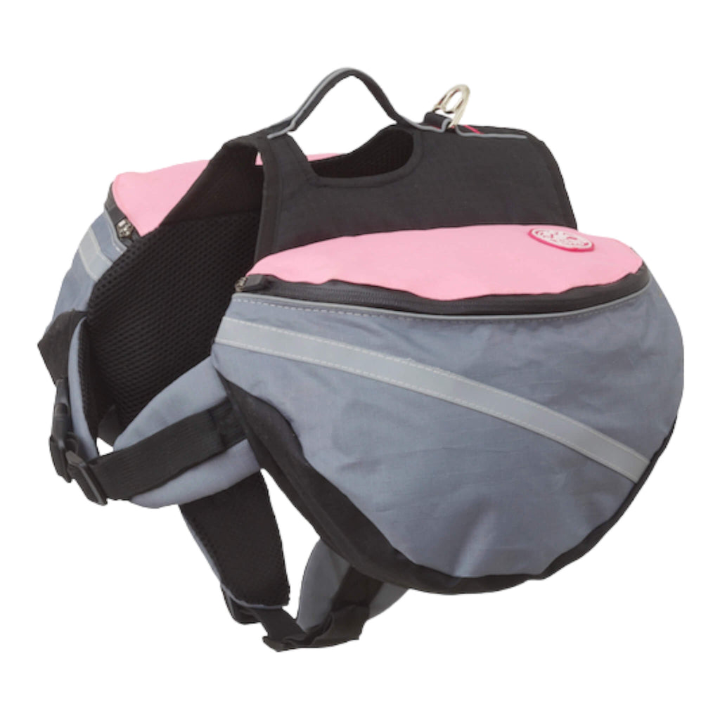 Extreme Backpack for Dogs in Pink and Grey