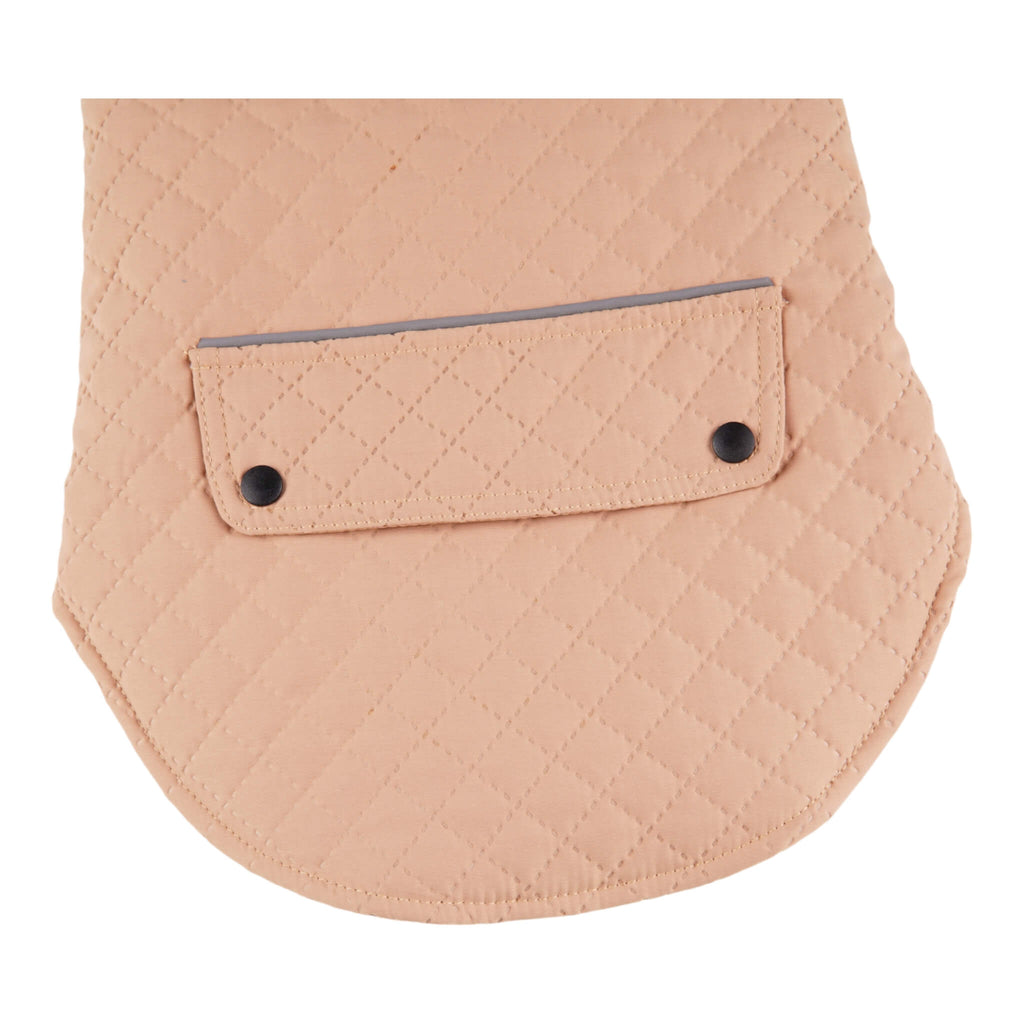 Faux pocket on the Somerset Retro Quilted Dog Coat