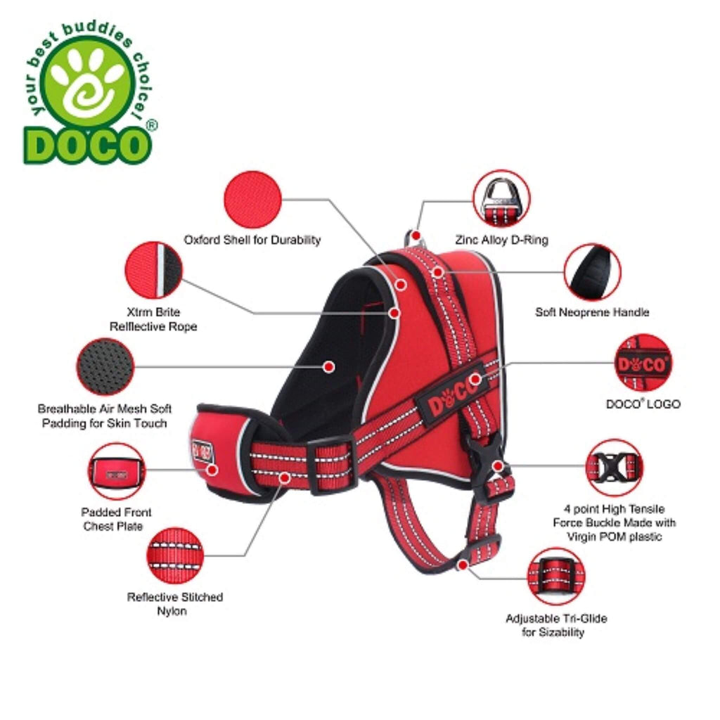 Features of the DOCO Vertex Power Dog Harness