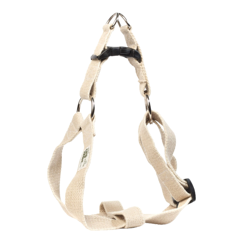 Hemp Step-In Dog Harness - Natural Undyed