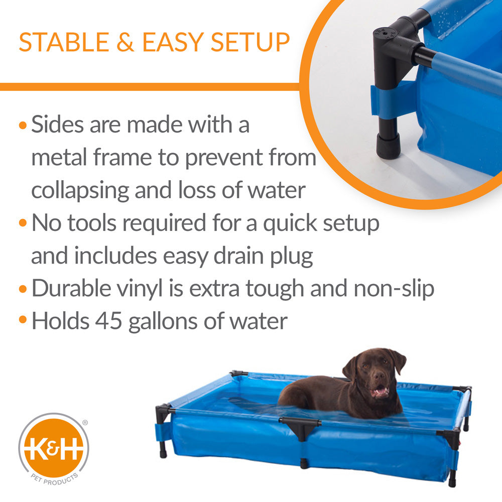 K&H Dog Pool is simple to set up