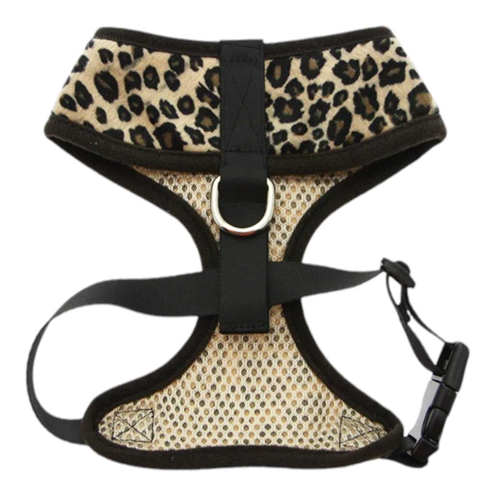 Leopard Print Dog Harness - underside view