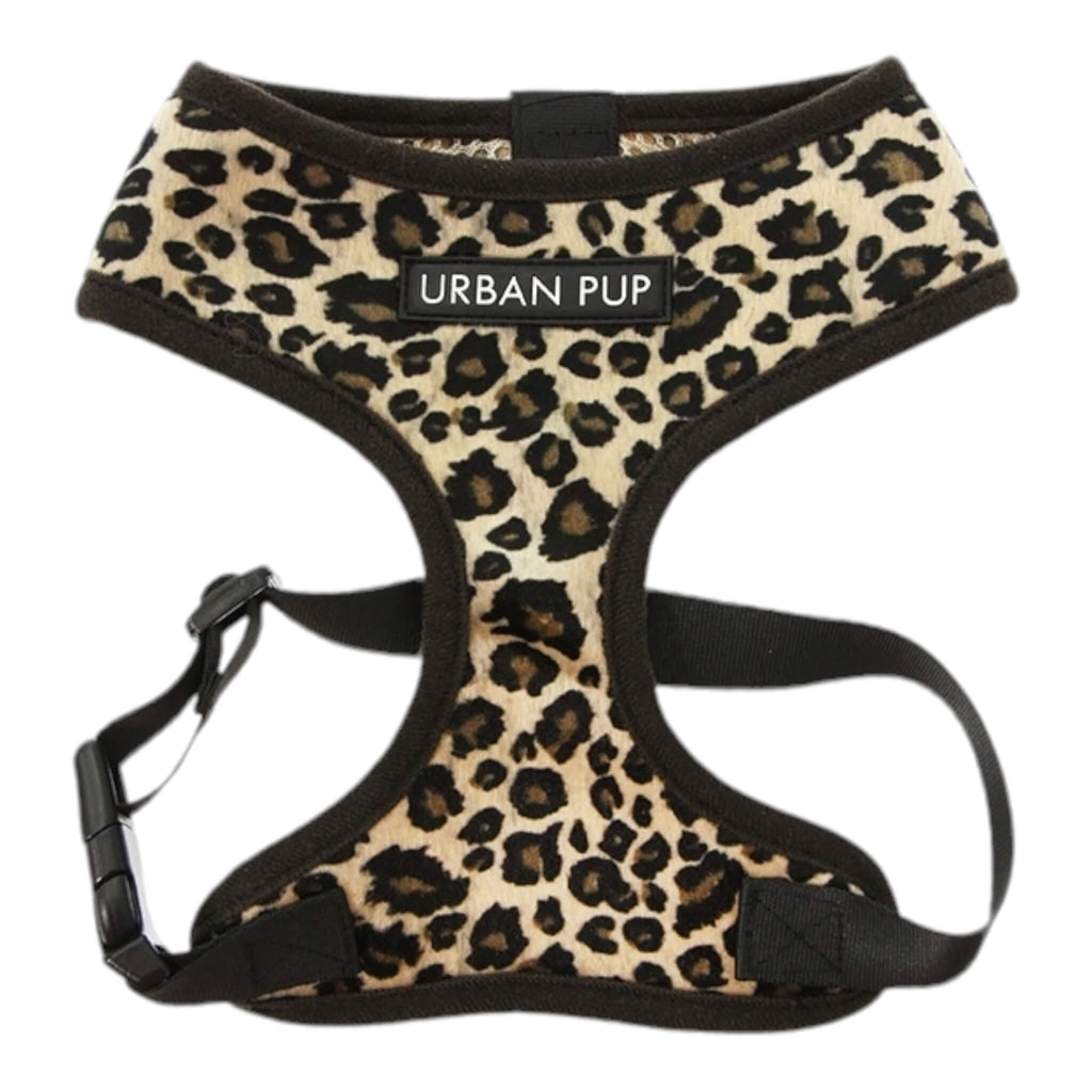 Leopard Print Dog Harness