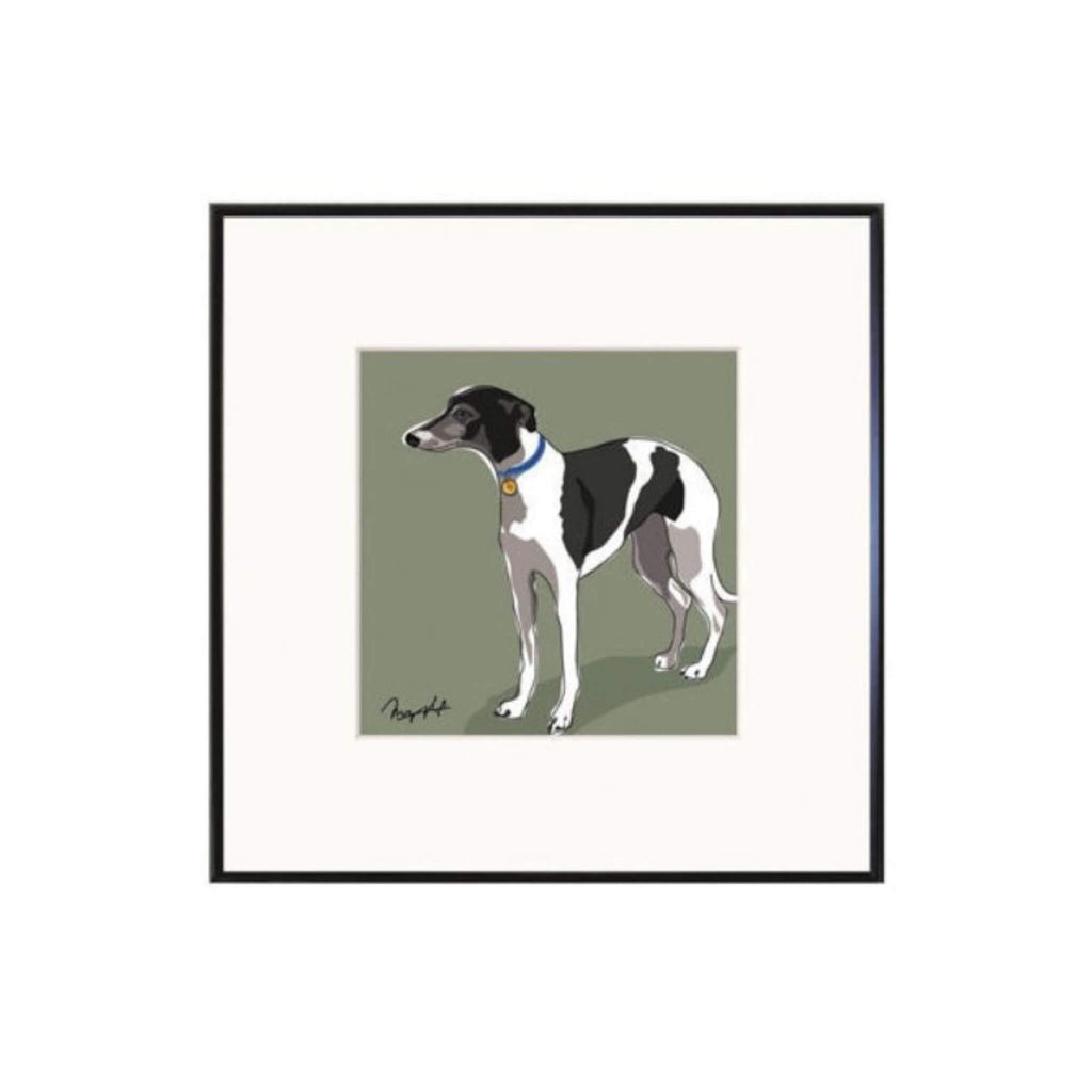 Limited Edition Framed Whippet Print