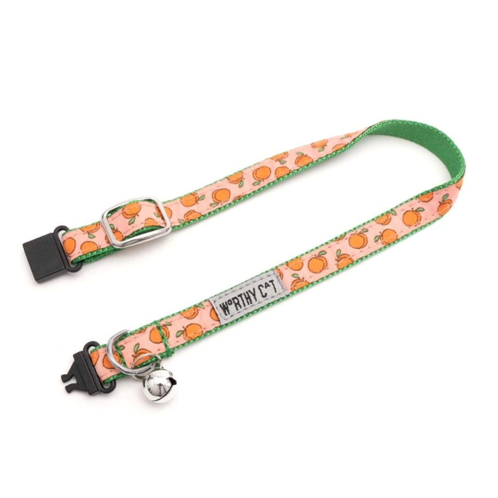 Peachy Keen Cat Collar with removable bell