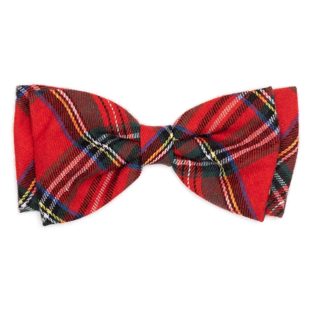 Red Plaid Bow Tie for Dogs