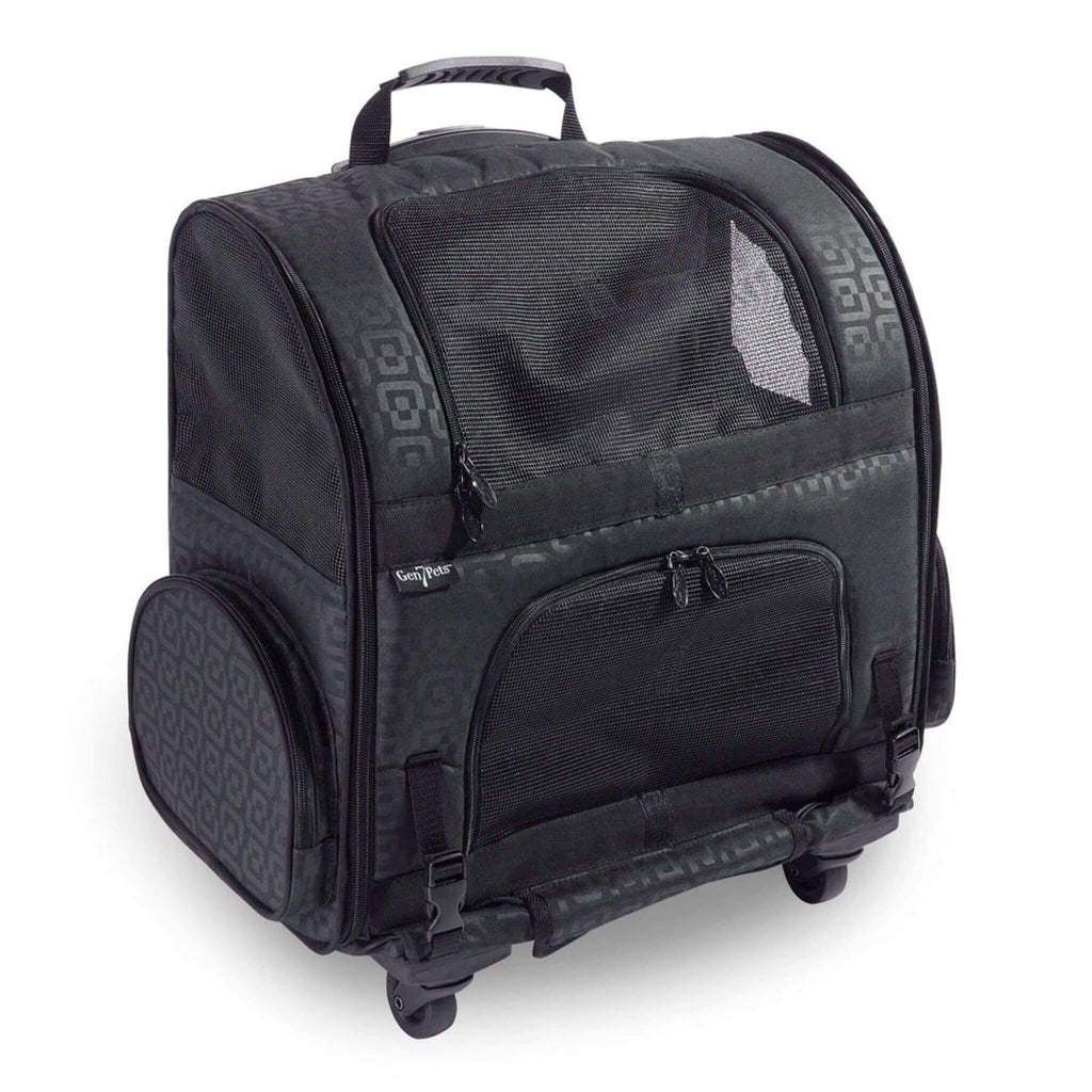 Roller Pet Carrier in Geometric Black by Gen7Pets