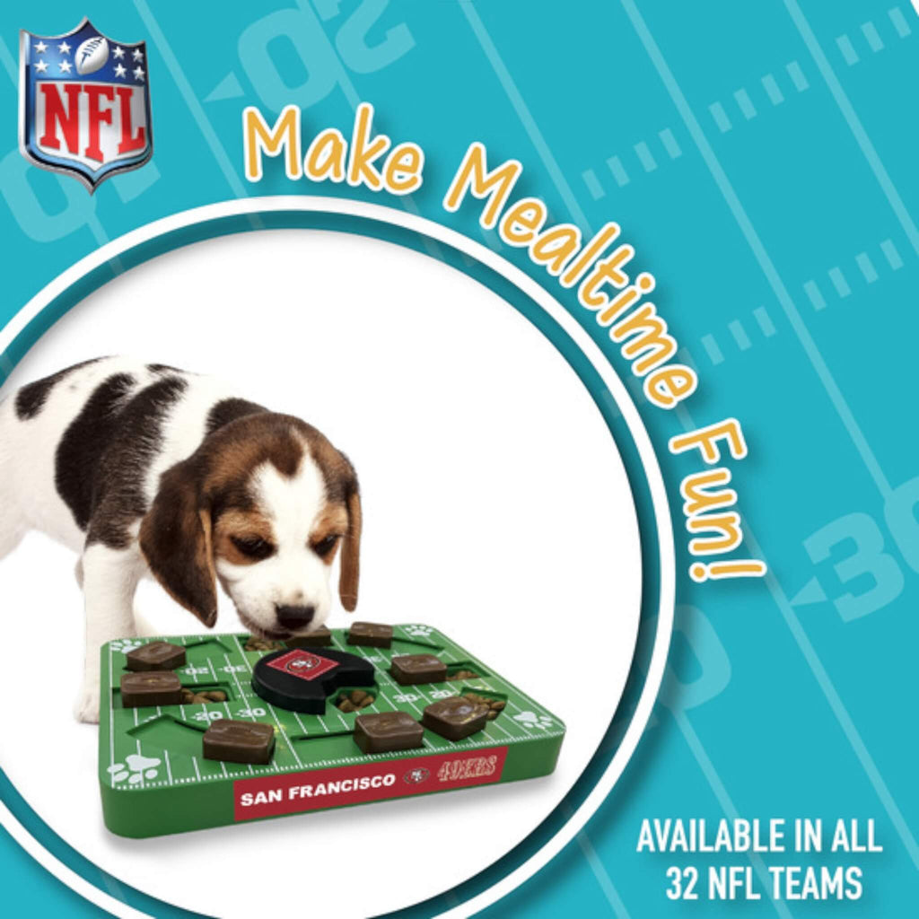 San Francisco 49ers Dog Puzzle Toy makes mealtimes fun