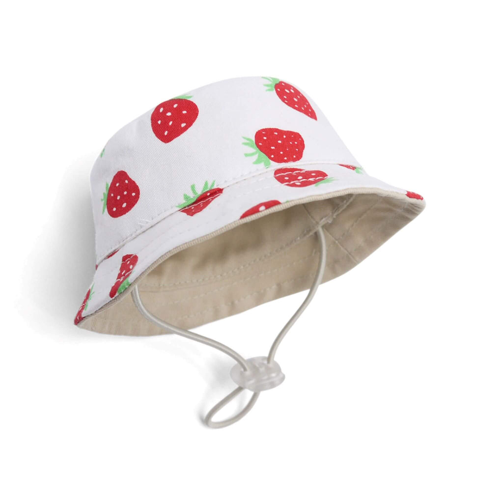 Strawberry Bucket Dog Hat