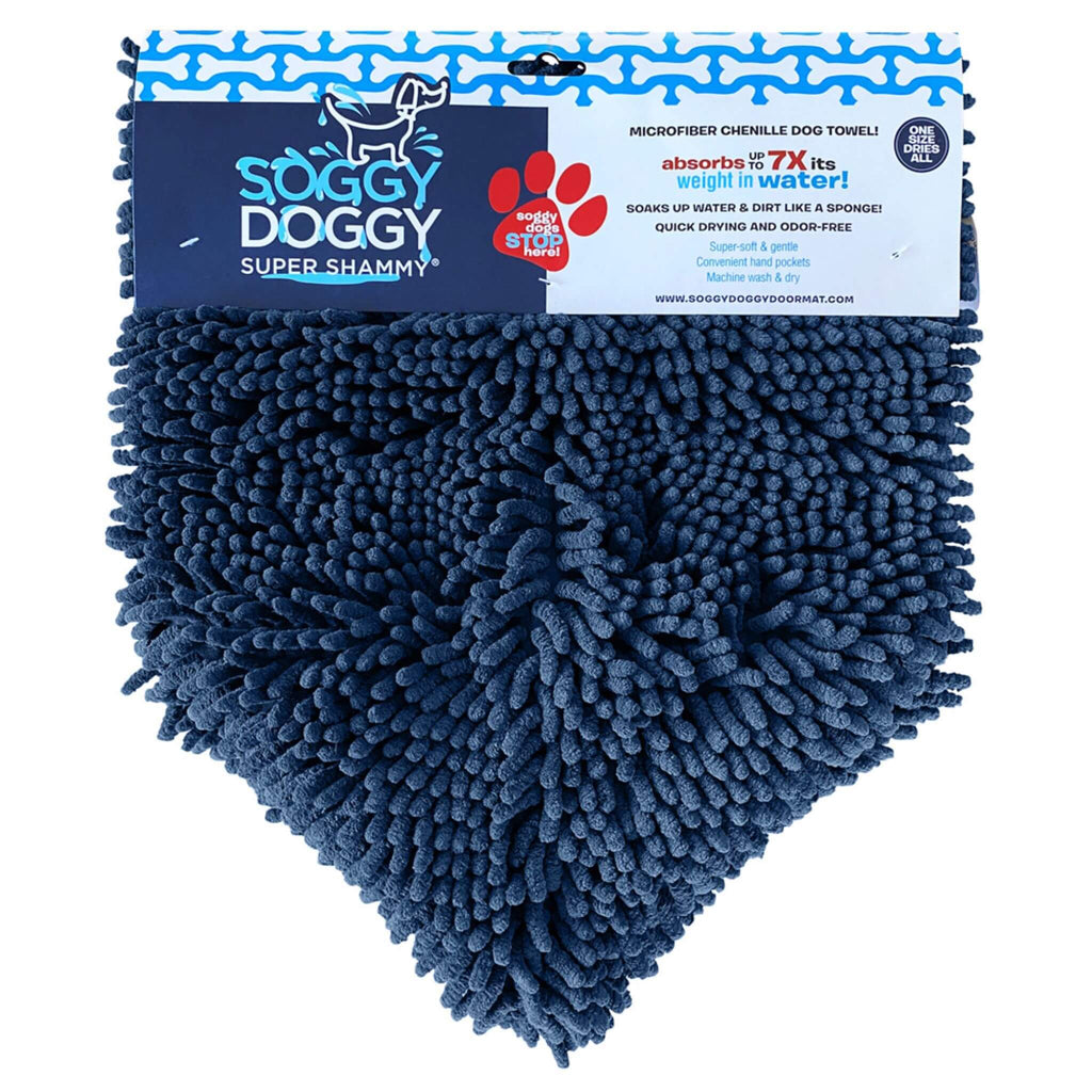 Super Shammy Quick Drying Dog Towel in Navy Blue