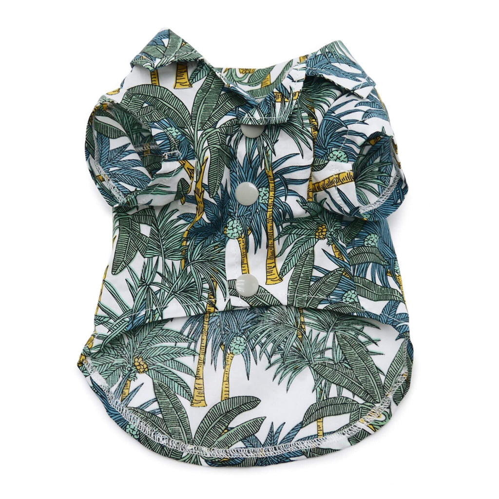 Tropical Leaf Dog Shirt is perfect for Spring wear