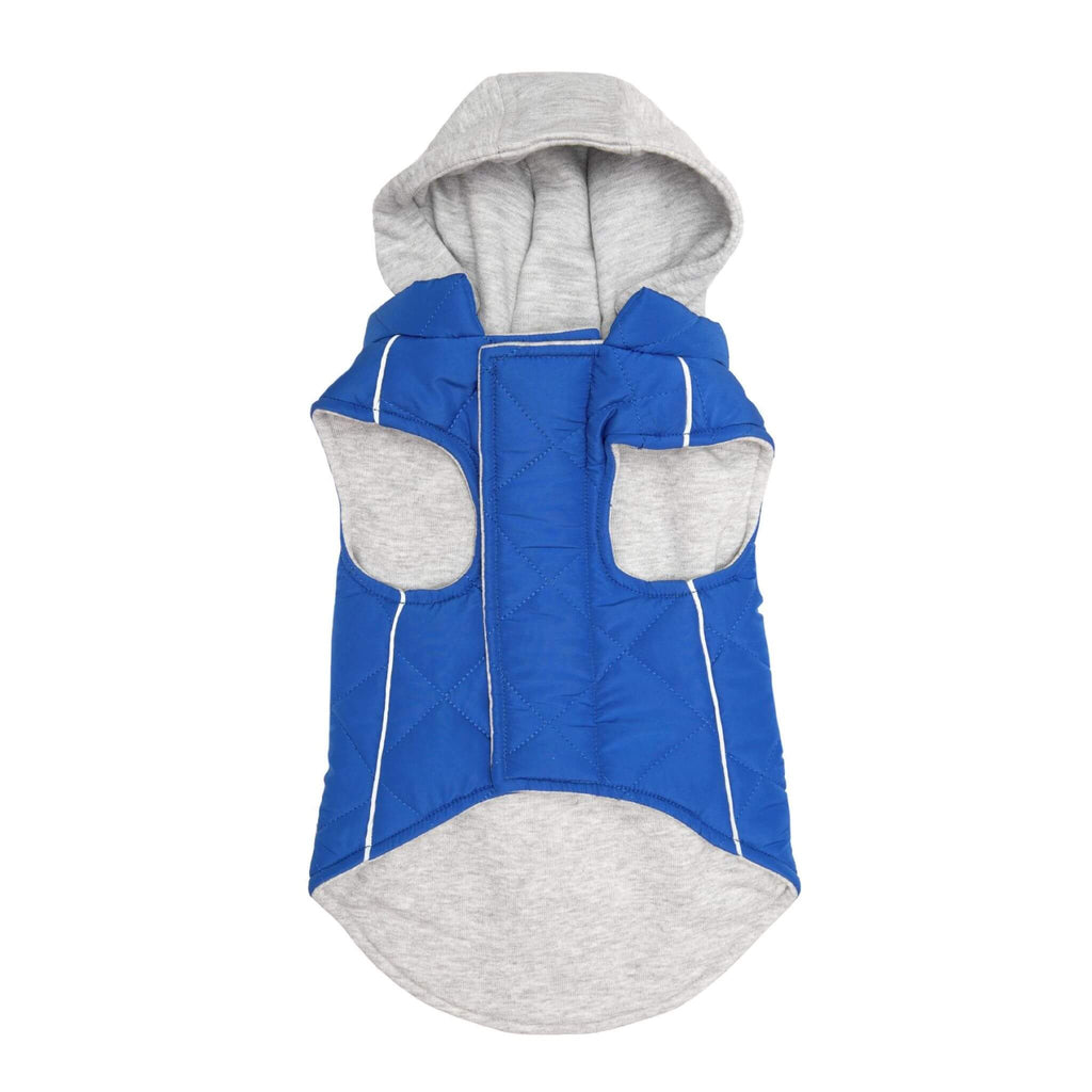 Weekender Sweatshirt Dog Hoodie in Royal Blue features a cozy jersey lining