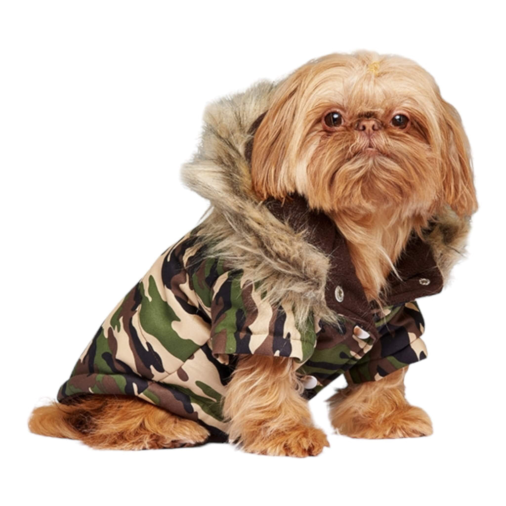 Dog models Forest Camouflage Fish Tail Dog Parka