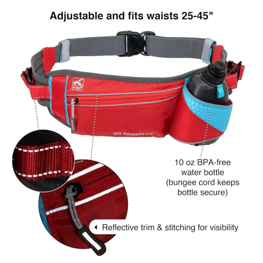 Kurgo Hands-free On Trail Running Belt features