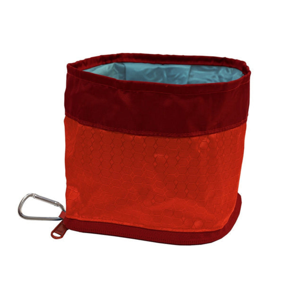 Kurgo Zippy Portable Dog Bowl in Red