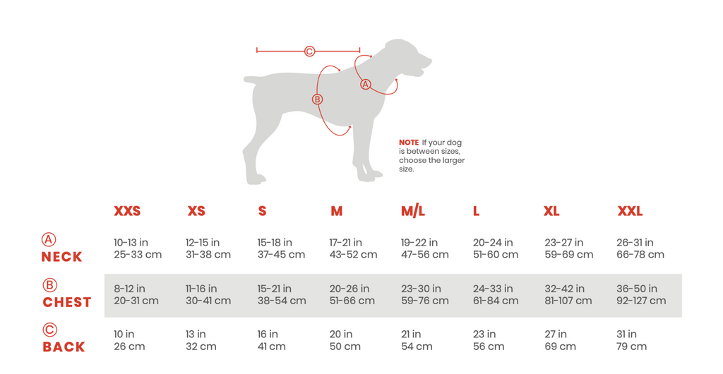 Measuring your dog for the Glacier Bay Dog Coat