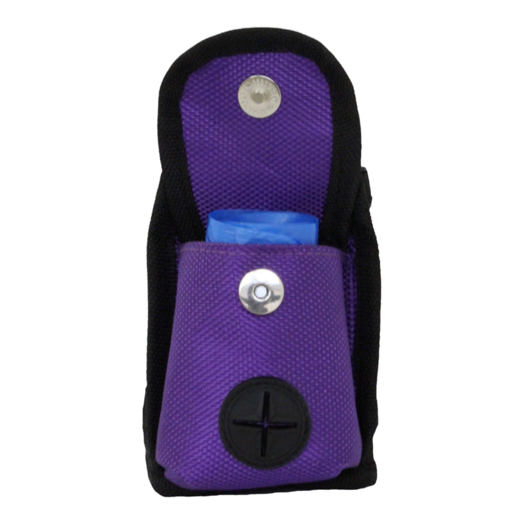 Pack-N-Go Bag in Purple with poop bag dispenser