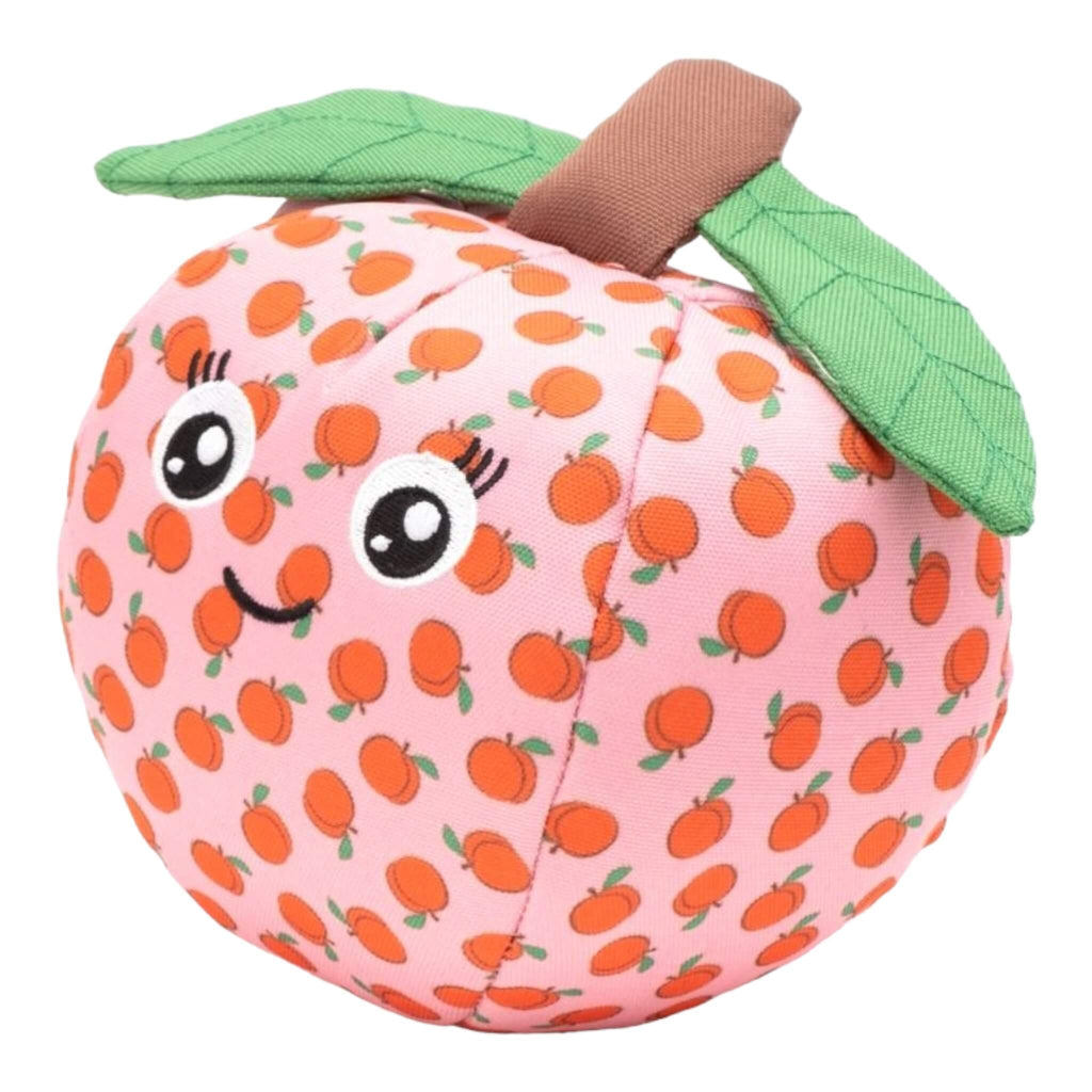 Peachy Keen Plush Dog Toy Features a Strong Mesh Fused Lining