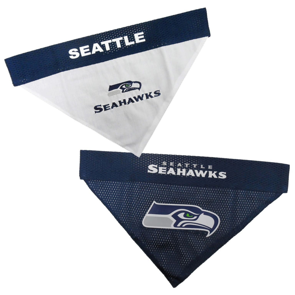 Pets First Seattle Seahawks Reversible Bandana