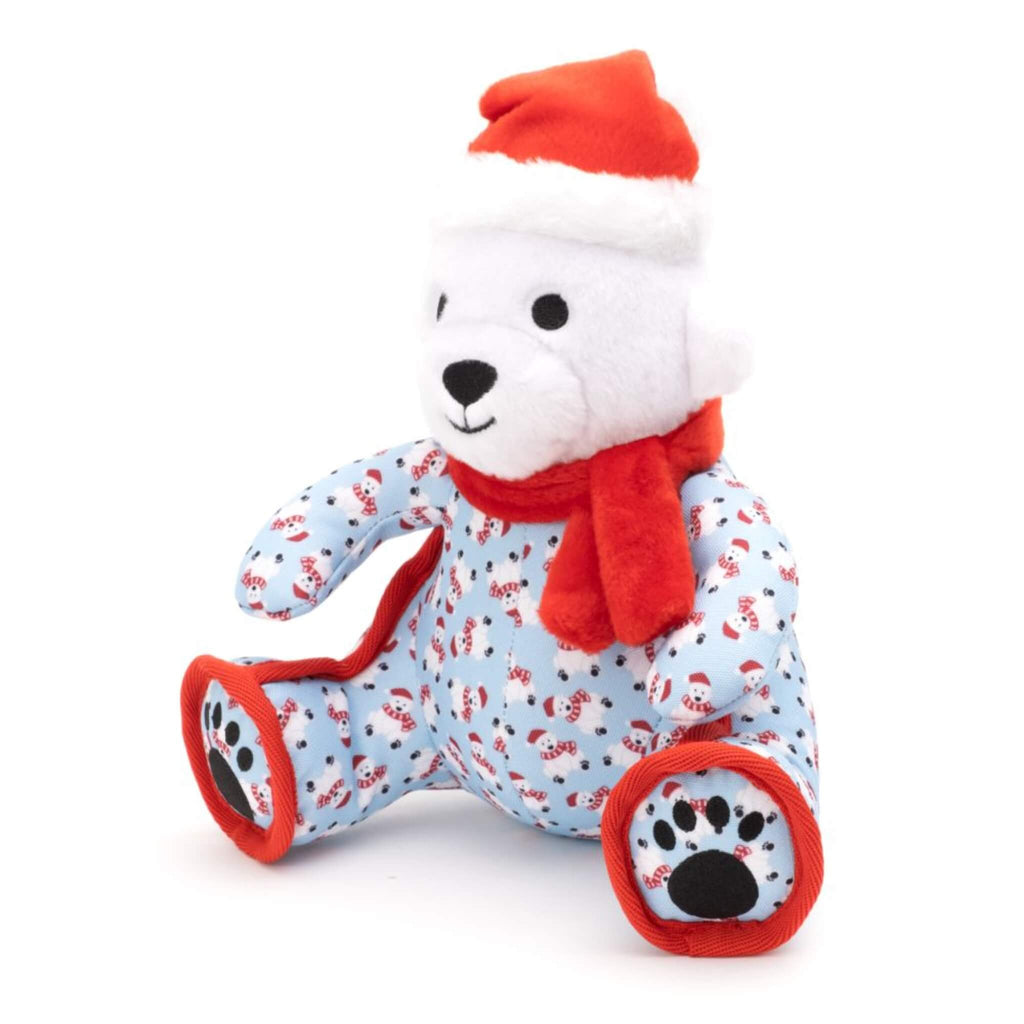 Snuggle-worthy Polar Bear Plush Dog Toy