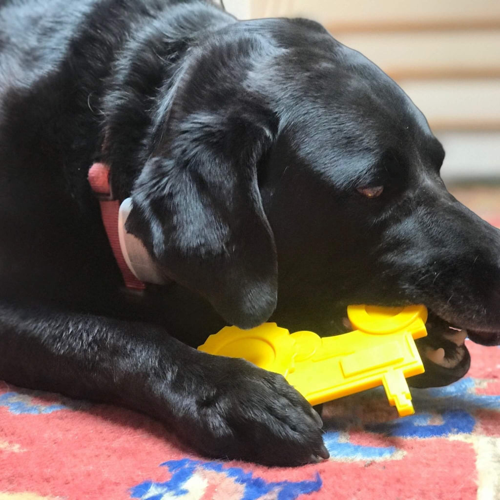 The Industrial Tractor Dog Chew Toy is great for power chewers