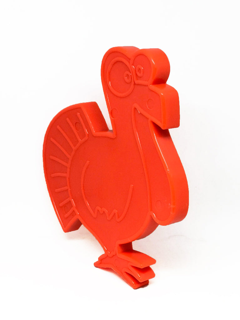 Bright orange turkey chew toy for aggressive chewers