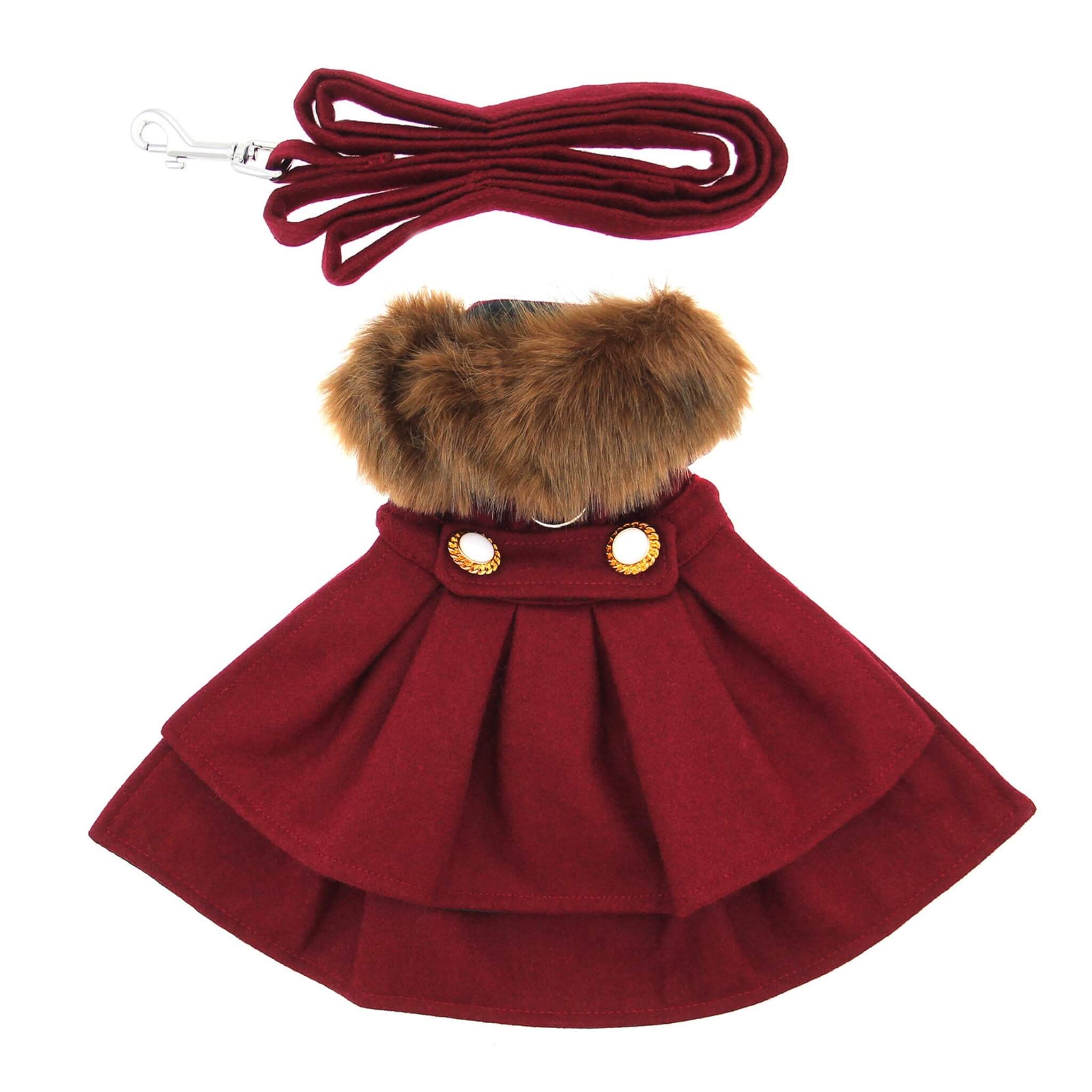 Burgundy coat outlet dog