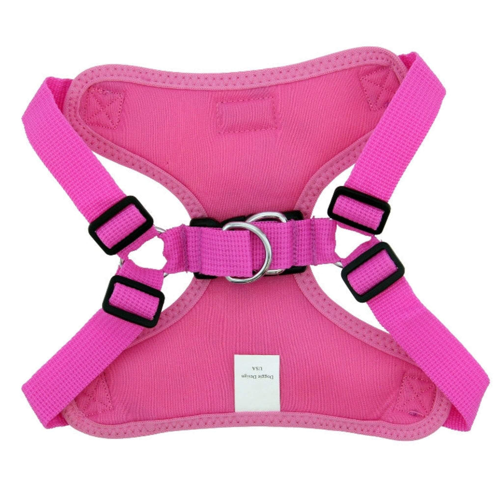 Wrap and Snap Choke Free Dog Harness - Maui Pink - Inside VIew