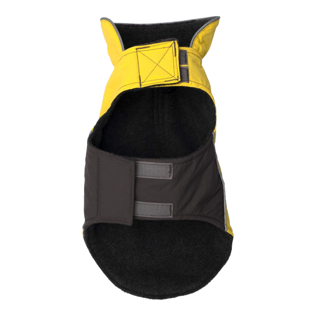 Yellow Apex Dog Jacket - inside view